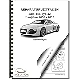 r8 bremse hinten  Audi R8 Typ 42 2006-2015 Bremsanlagen Bremsen System Reparaturanleitung