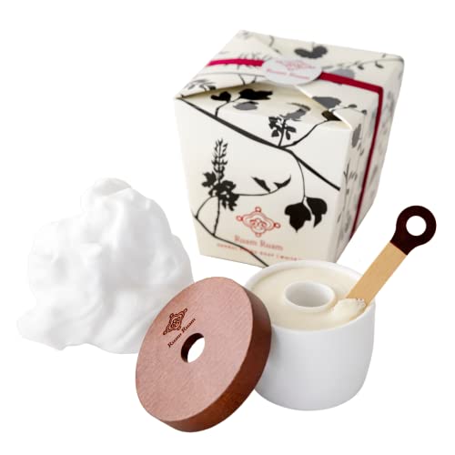 【花粉が気になる季節に】ルアンルアン(RuamRuam) 洗顔石鹸 (ホワイト/2個)(約2ヶ月分×2) ポット入り洗顔料 & 泡立てネット 高密度泡 ふわふわ泡 クレイ洗顔 美容液成分 さっぱりでもしっとり ハーブ 毛穴ケア 乾燥肌 無添加生せっけん ギフト 精油ブレンド ティーツリー ライム 90g