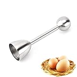 Größe: 4,5 cm X14.5cm Wilk Praktische Haushaltswaren Edelstahl Gekochtes Ei Topper Shell Top Cutter-Klopfer-Öffner-Küchengerät Umweltfreundlich Egg Opener Küchenhelfer