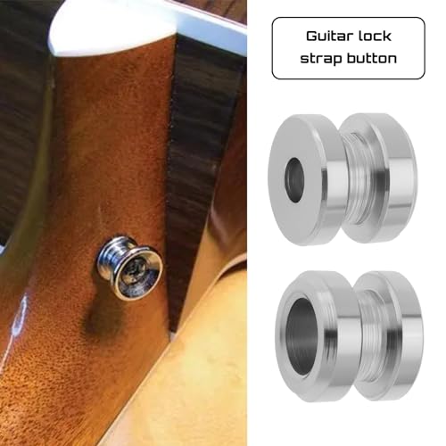 image for Create idea 2 Pairs of Guitar Strap Locks and Buttons Quick Release Se