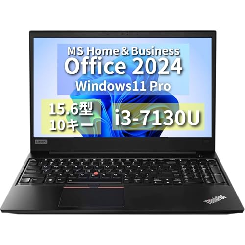 �y�����ςݕi�z�yMS Office H&B 2024�zWin11 Pro /15.6�^ �m�[�gPC ThinkPad E580 / Core i3-7130U/10�L�[/Web�J����/wajun��wifi/Bluetooth/8GB /512GB SSD