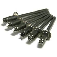 POP Rivet 18-8 Stainless Steel - 4-4, 1/8" x 1/4" Gap 0.188-0.250 Qty-100