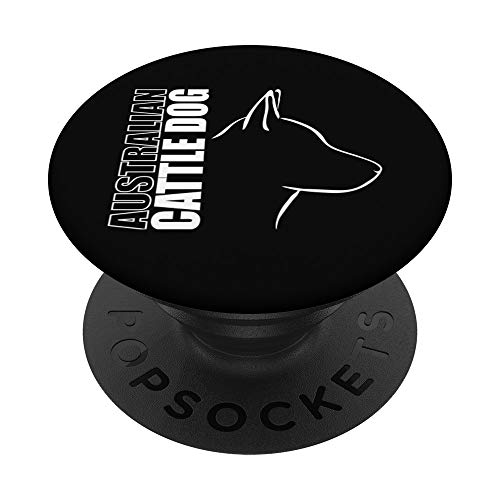 Orgulloso perfil de perro de ganado australiano Blue Heeler amante de los perros PopSockets PopGrip Intercambiable