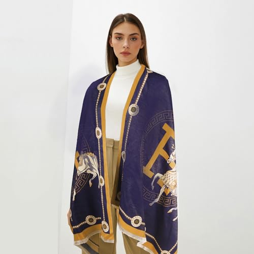 EXTREE Scarfs for Women Pashmina Silky Shawl Wrap for Evening Dressing Blanket Open Front Poncho Cape3