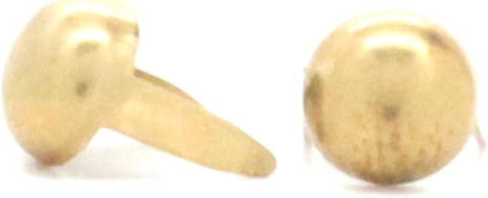 Brass Round Spot 1/4" Diameter Nail Head 100 pk. NH0202A-01