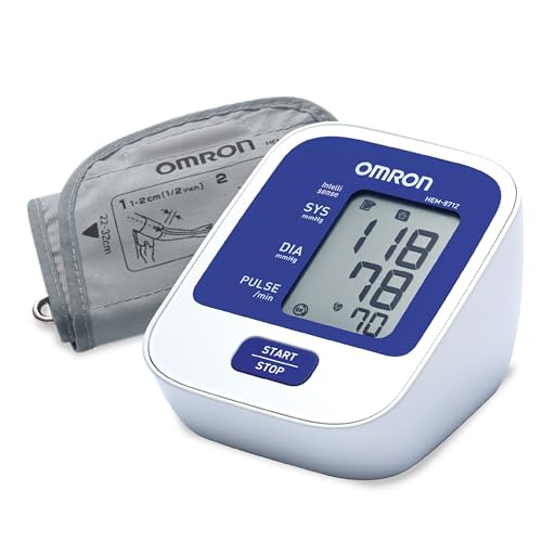 Omron 8712 Automatic Finger Blood Pressure Monitor (White and Blu...
