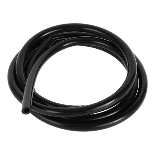 Image of Partuto 1pc 130PSI Max Pressure Silicone Vacuum Tubing Hose for Chevrolet for Buick for Lincoln Engine Automotive Vacuum Line Silicone Black 5FT 1/4" 6mm ID 2mm ID 2mm Thickness
