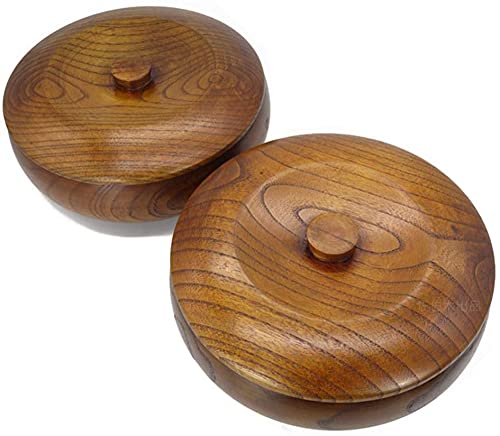 WYOERN Tigela de madeira tigela de salada de madeira com tampa para sopa frutas vegetais, macarrão,