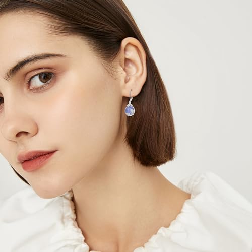 Boucles d'oreilles goutte en argent filigrane et cristal d'exception - 3