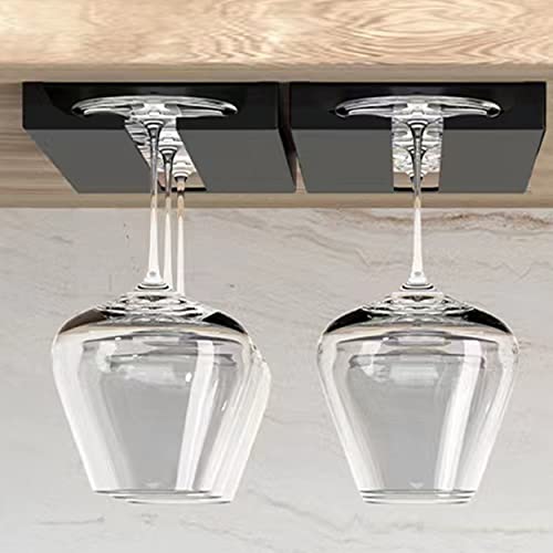 AQJUNONG Wine Glass Holder Under Shelf