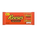 REESE'S Peanut Butter Cups, Milk Chocolate Covered Peanut Butter Cup Candy, 4.4 Ounce Package(Pack of 36)