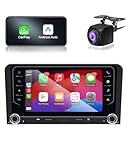 Autoradio für Audi A3 8P 2003-2012 S3 2006-2012 RS3 2011-2012 | [2+64G] 7 Zoll Stereo mit Wireless CarPlay & Android Auto, Bluetooth, WiFi, GPS, FM, MirrorLink, CANBUS, HD Rückfahrkamera