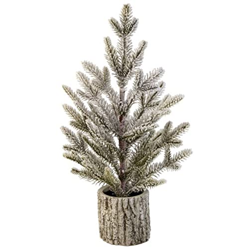 Regency International Potted Noble Fir Christmas Tree With Snow, Set Of 2, 18 Inch #TOP10