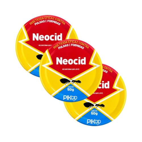 Pikcid Neocid Inseticida em Pó contra Formigas e Pulgas 150g