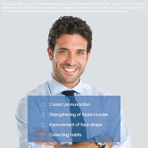 LONGMED Exercitador facial, treinador de lábios, silicone para levantamento de rosto e lábios, ferra