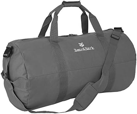 Medium Duffle Bag – Grey 32”x18” - 133.4L - Canvas Military and Army Cargo Style Duffel Tote for Men and Women – Gym, Hiking, Backpacking, Collect Student, Dorm, Travel and Storage Shoulder Bag