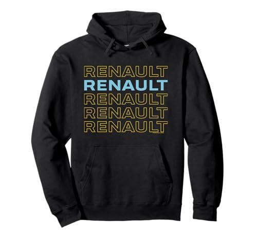Voiture Renault Classic avec Logo à Texte empilé Sweat à Capuche