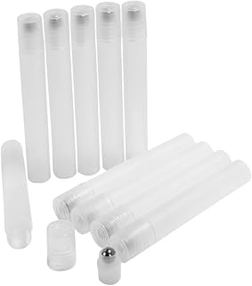 10pcs Refillable Essential Oil Roller Bottles Leakproof Metal Roller Containers for Perfume Travel Portable and Easy to Fill with Opener Tool