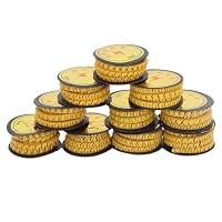 Greensen 10-teiliges Kabelidentifikations-Set Aus PVC – Drahtnummern 1,5 Mm², Mit Anti-Rutsch-Design, Zur Einfachen Markierung Von Leitungen