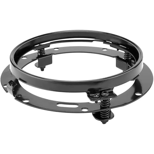 Soporte para faro de 7 pulgadas con acabado anticorrosión negro para Jeep Wrangler TJ JK