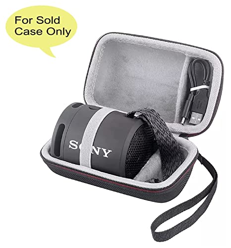 M.G.R.J® Portable Carrying Case Cover for Sony SRS-XB13 / XB100 Wireless Bluetooth Portable Speaker (Hard|EVA|Black) (Speaker is not Included)