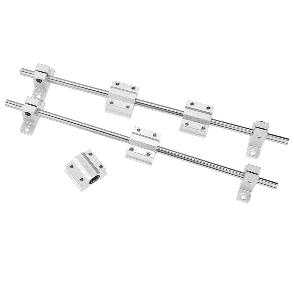 2pcs 6mm 8mm 10mm 12mm 16mm 8 500mm Linear Shaft 3D Printer Parts 8mm 500mm Cylinder Chrome Plated Liner Rods Axis(10mm,300mm)