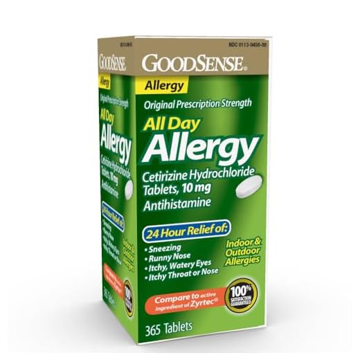 GoodSense Allergy Relief Cetirizine HCl 10 mg Tablets, 365 Count