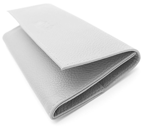 Rollup Leather Tobacco Pouch - Authentic Full Grade Cow Leather - Black
