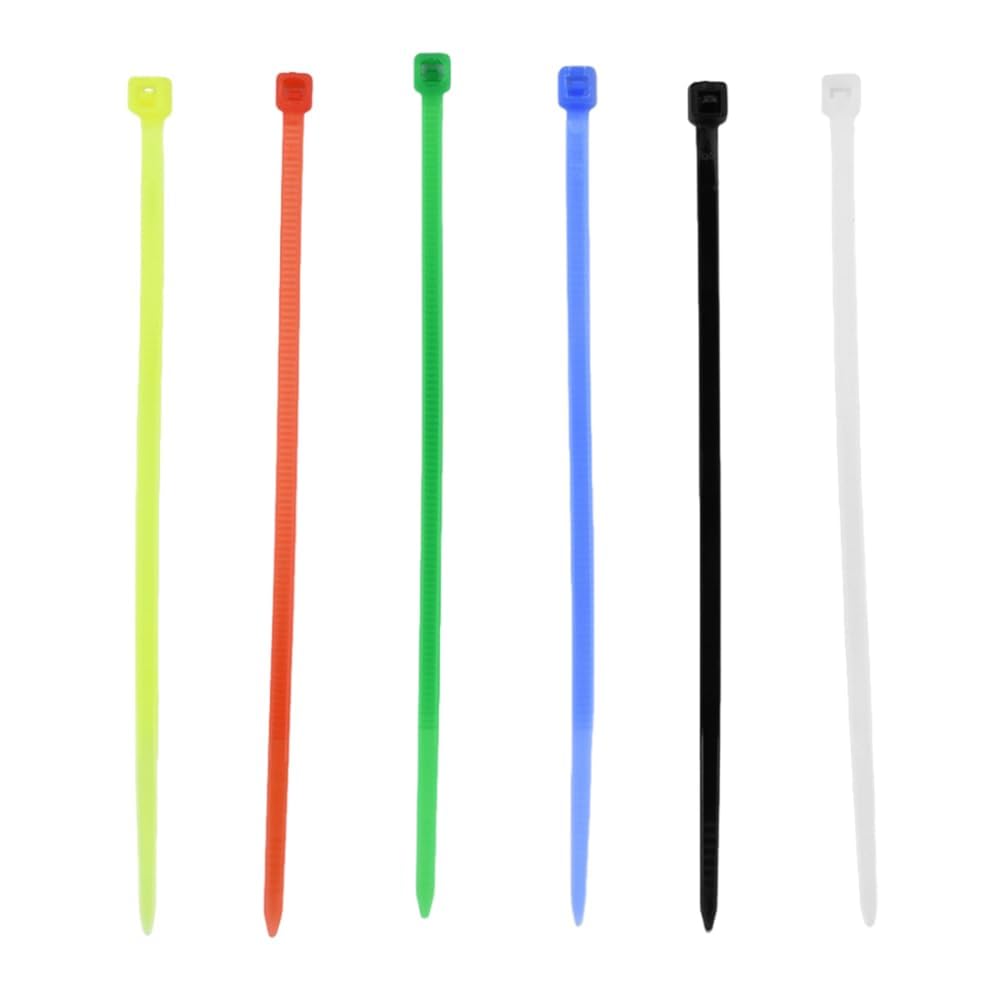 Hebilla de nailon para bridas de cables, bridas de nailon autobloqueante, 100 unidades, varios tamaños (150 mm)