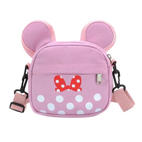 ZGMYC Cartoon Mouse Crossbody Bag Purses for Kids Boys Girls Shoulder Bag Cute Polka Dots Small Satchel