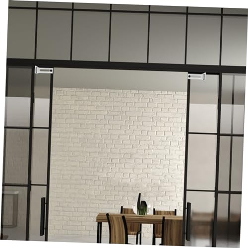 OSALADI 2 pares de herrajes para puertas bifold, pivotes superiores deslizantes para closet, bisagras mate miniatura 3