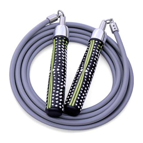 Hererope Weighted Jump Ropes for Men & Women, 1LB Jump Rope Weighted With Ball-bearing, No-Slip Grip, Durable Steel Cable, Heavy Jump Rope Designed for Fitness, High-Intensity Strength Workouts, crossfit Cover