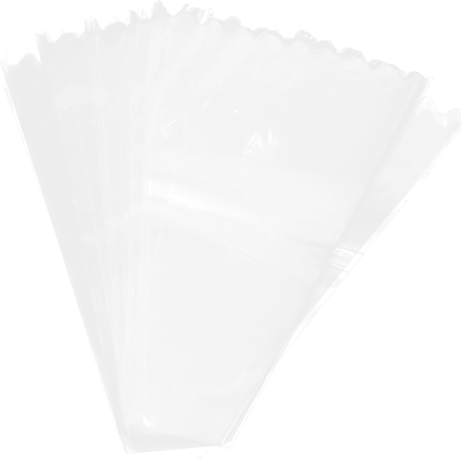 GETAJGHSD 100 Pieces Flower Bouquet Bags Large Floral Packaging Wrapping Sleeves for Florists and Flower Shops, Cellophane Wrapping for Valentine’s Day and Wedding Wrap Supplies