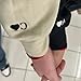 GODMERCH Custom Embroidered Heart Hoodie - Personalized Initial On Sleeve - Matching Valentines Day & Christmas - White Size M