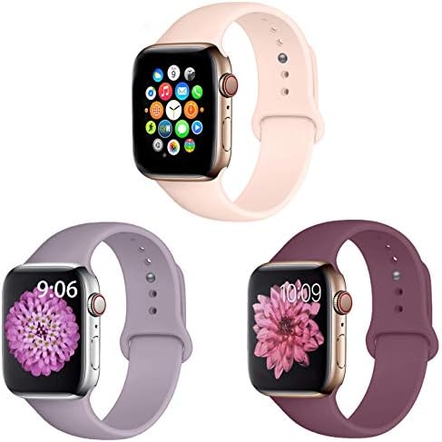 Misker Pack 3 Compatible with Apple Watch Band 38mm 40mm 42mm 44mm,for iWatch Series 5, 4, 3, 2, 1