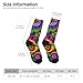 XZDZDX Leopard theme Polyester Mid-Calf Socks 2 Black-2 for Unisex - Skin-Friendly Elastic Fashion Crew Socks