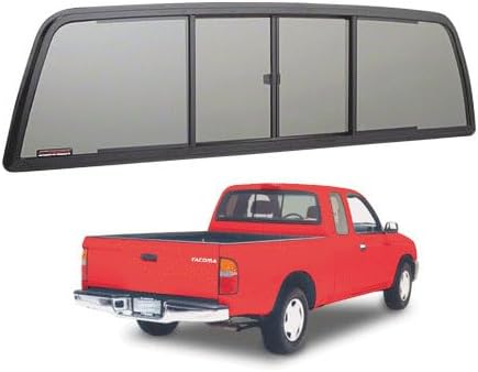 CRL TSW1500S Duo-Vent Four Panel Slider With Solar Glass for 1995-2004 Toyota Tacoma