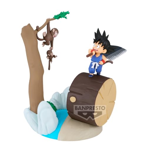 Image of Banpresto History Box Son Goku (Kid Ver.) | Dragon Ball Figure | 15cm PVC Collectible Diorama | Official Bandai Spirits Statue | Display Model | Non‑Articulated Anime Figure