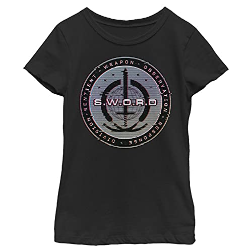 T-Shirt Crew Neck Marvel WandaVision S.W.O.R.D. Fille Noir XS