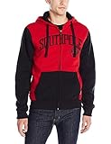 Southpole Men's Long Sleeve Hooded Full Zip Fleece in Varsity Look and Vintage Logo