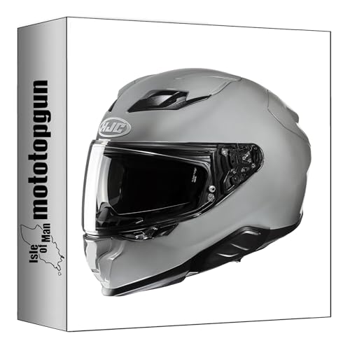 Casque intégral HJC F71 gris XXL idéal pour les longs trajets et voyages à moto