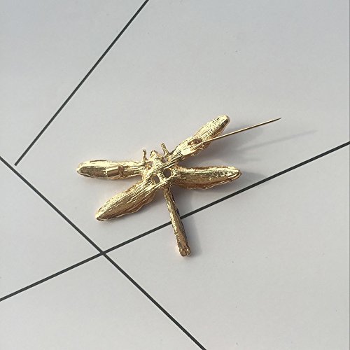 MINGHUA Pretty Enamel Red Blue Dragonfly Brooch Pin Charm Women Men Pin Jewelry (Purple) by MINGHUA - Used condition - Image 9