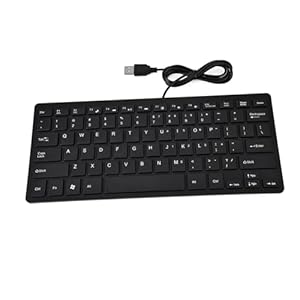 Tomvorks Ultra Cienka Klawiatura USB 78-Czarna