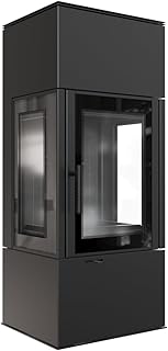 KRATKI Kaminofen aus Stahl Thor Black Ø 150 8 kW