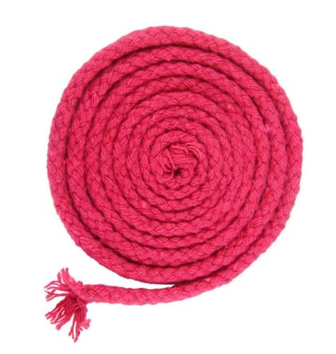 5mm * 295ft Macrame Cord Natural Cotton Rope 8 Strand Braided Cotton String for Craft Knitting Thread for Wall Hanging and DIY Crafts(FU)