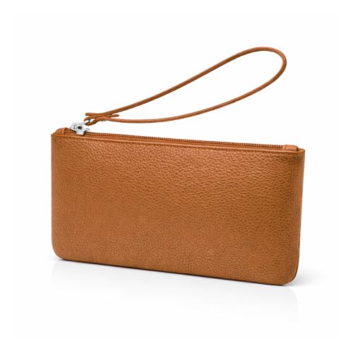 Pochette de poignet en cuir véritable pour libérer vos poches encombrées