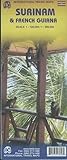 Surinam & French Guiana Travel Reference Map: 1:720k/1:500k