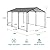 Metal Carport 10 x 15 FT, Heavy Duty with Galvanized Steel Roof & Frame, Outdoor Metal Garage Canopy Storage Shed, Weatherproof Shelter for Car, Truck and Boat, Gray