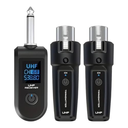 Genérico Wireless Audio Receiver   Long Range 49FT Guitar Converter Kit, Wireless Conversion Adapter System | Portable Music Streaming Device For TV Home Speaker Player Radio Audio Mixer Connection