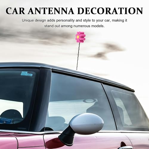 Decoración de antena para coche con flores artificiales Hemobllo, pack de 10 piezas 6